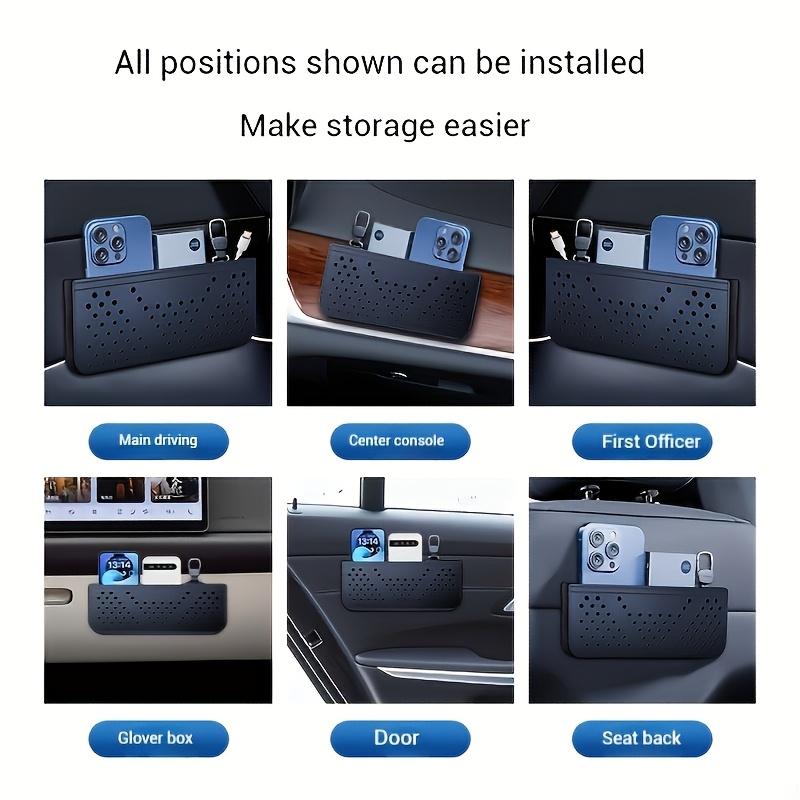 Faux Leather Car Dashboard Organizer Multifunctional Storage Pouch, Phone, Card, Key, Glasses Holder Auto Interior Accessories