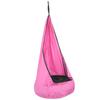 210T Wrinkled Nylon Taffta Pod Swing Seat Children Hanging Hammock Chair Outdoor SuppliesPink