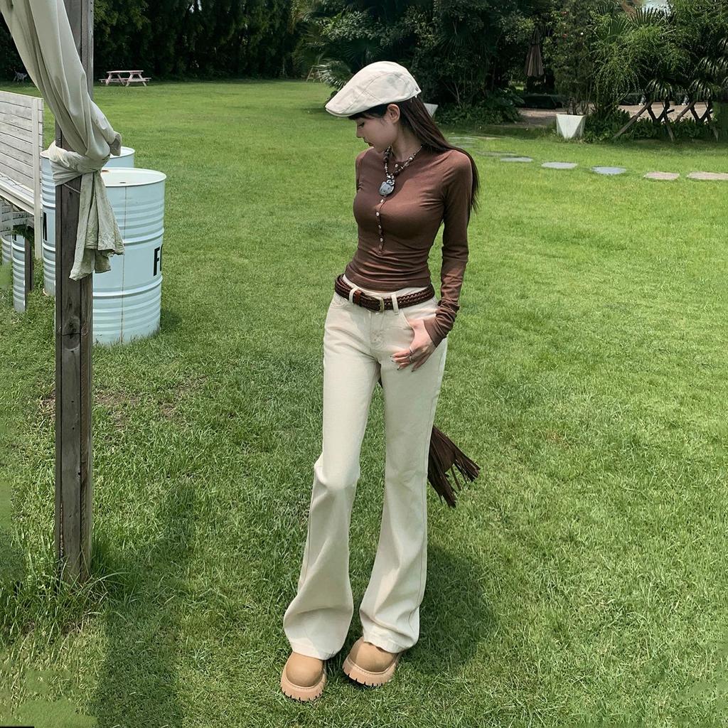 2025 Autumn Low Waist Micro Flare Slimming Jeans for Women