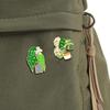 Creative Cartoon Potted Flower Enamel Brooch Badge Pastoral Green Leaf Brooch Suitable for Men and Women Hats Bags Clothes Gifts