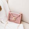 Guangzhou Women's Bag Fashionable Personalized Lock Chain Crocodile Pattern Jelly Mother Bag Small Square Bag Tide
