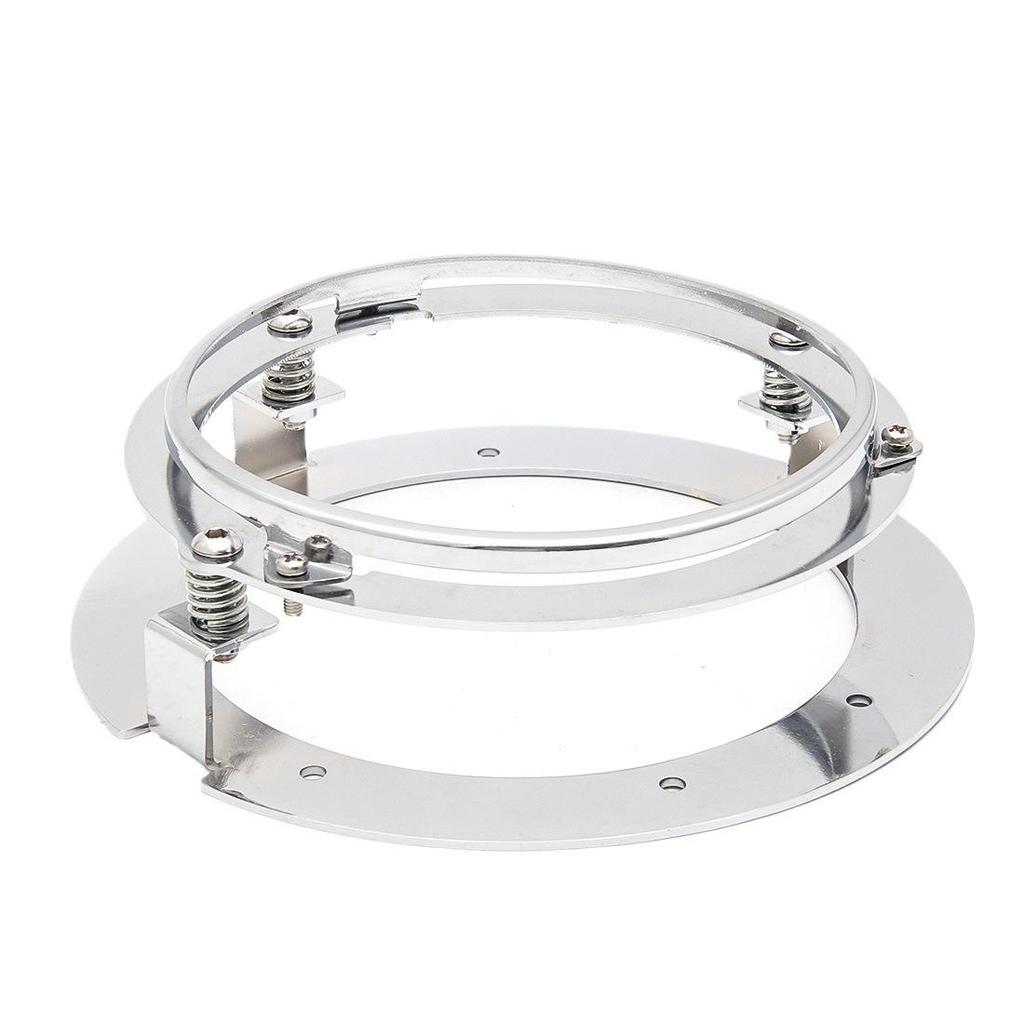 5.75-Inch Shockproof Metal Headlight Bracket for Harley Motorcycles - Retro Design