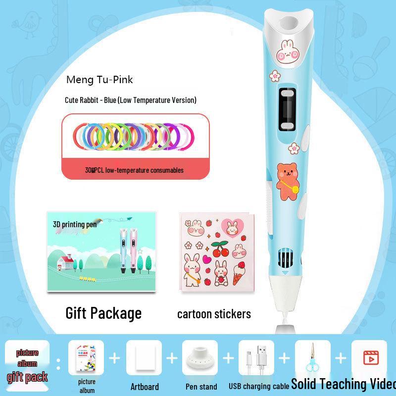 3D Low-Temperature Graffiti Pen for Students and Kids - Perfect for Creative Boys and Girls' Birthdays