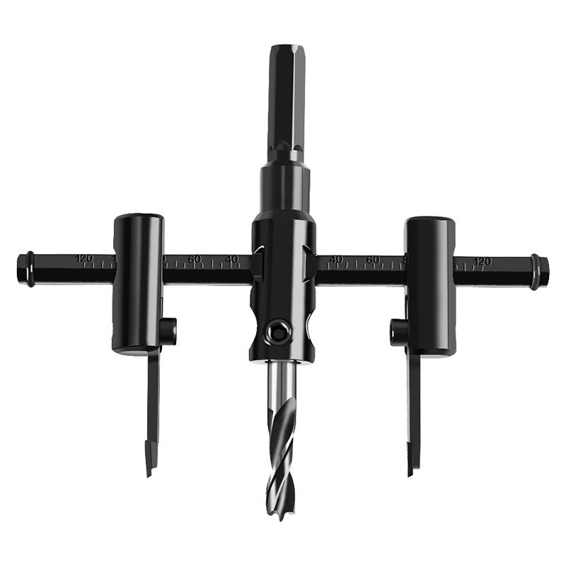 Adjustable Aircraft Hole Saw for Wood, Gypsum, Plastic, with Drill Bit Ejector