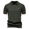 Gant 2025 Spring/Summer Embroidered New Men's Business Casual Woolen Polo Shirt, Flip Collar Knitted Polo Shirt, Short Sleeve