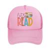 Lets Read Graphic For Book Lovers  Mesh Baseball Cap Hip Hop