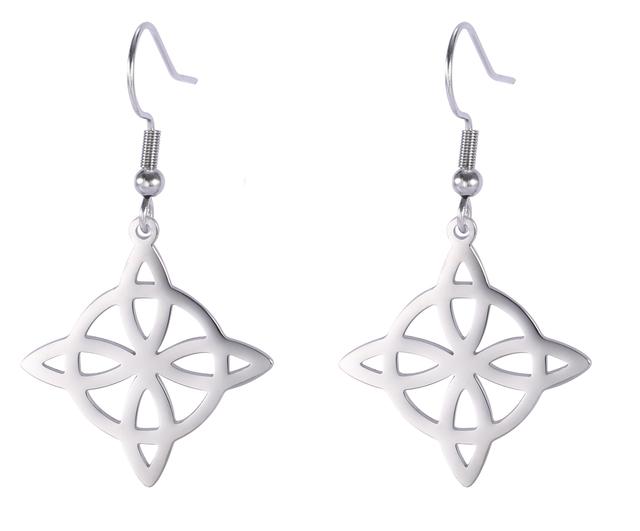 

Серьги-подвески «Ведьмин узел», серьги-подвески «Бригид», «Крест в форме сердца», «Кельтский узел», подарок для женщин, золотые ювелирные изделия из нержавеющей стали