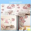 Vibrant Large Peony Rose Flower Art Wall Sticker Perfect For Transforming Any Room Into A Cozy Retreat