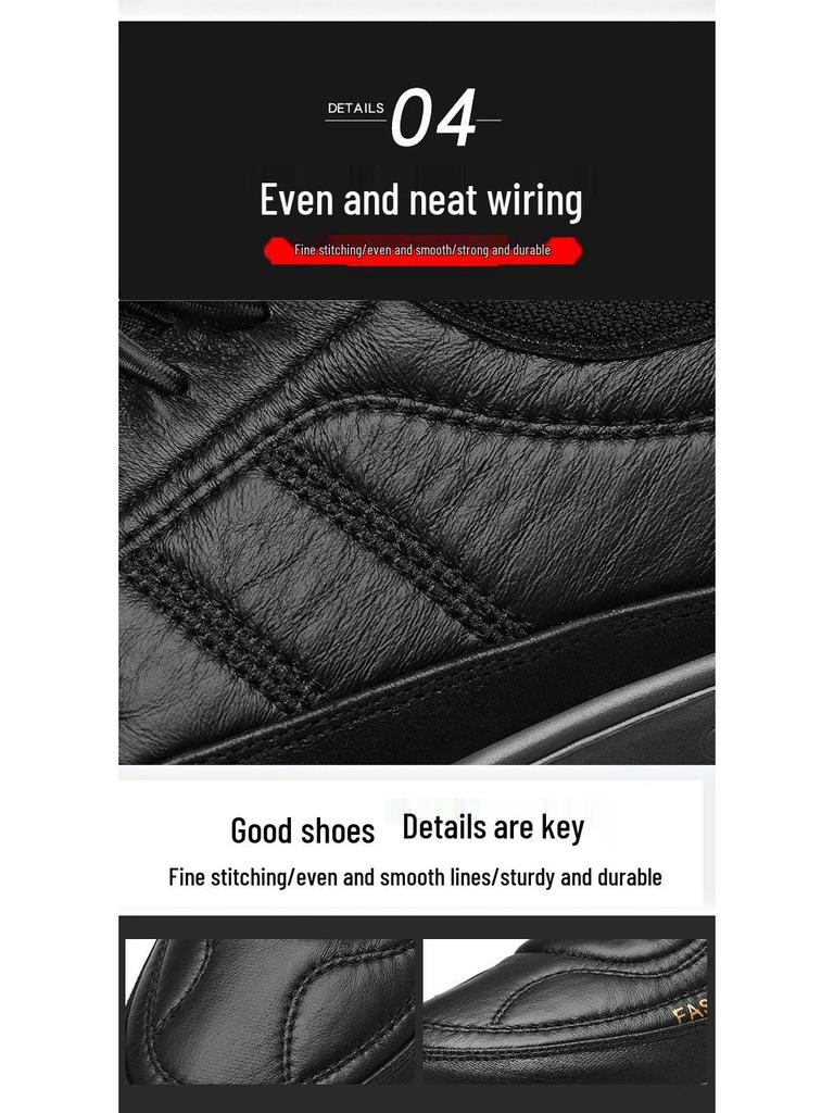 Men's Winter Cotton Snow Boots - Fleece Lined, Thickened & Comfortable Casual Sports Shoes