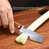 Curățător de legume multifuncțional pentru bucătărie, cu mâner din lemn și deschizător de sticle, Mâner confortabil și antiderapant din oțel inoxidabil