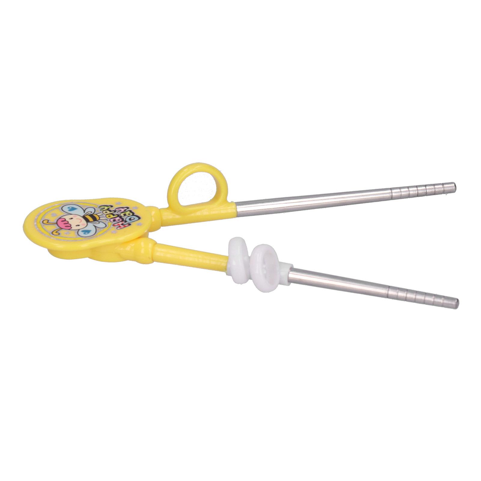 

Cartoon Kids Training Chopsticks Stainless Steel Children Baby Learning Chopsticks