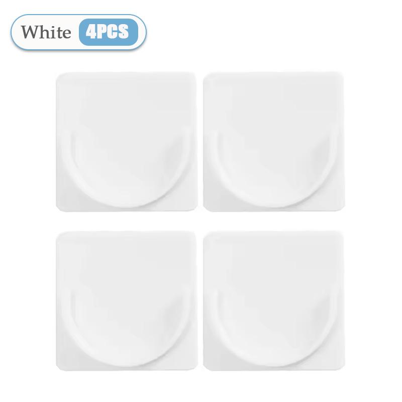 Strong Curtain Rod Bracket Holders Hooks Self-adhesive Rod Holder Clothes Rail Bracket Toilet Home Bathroom Accessories