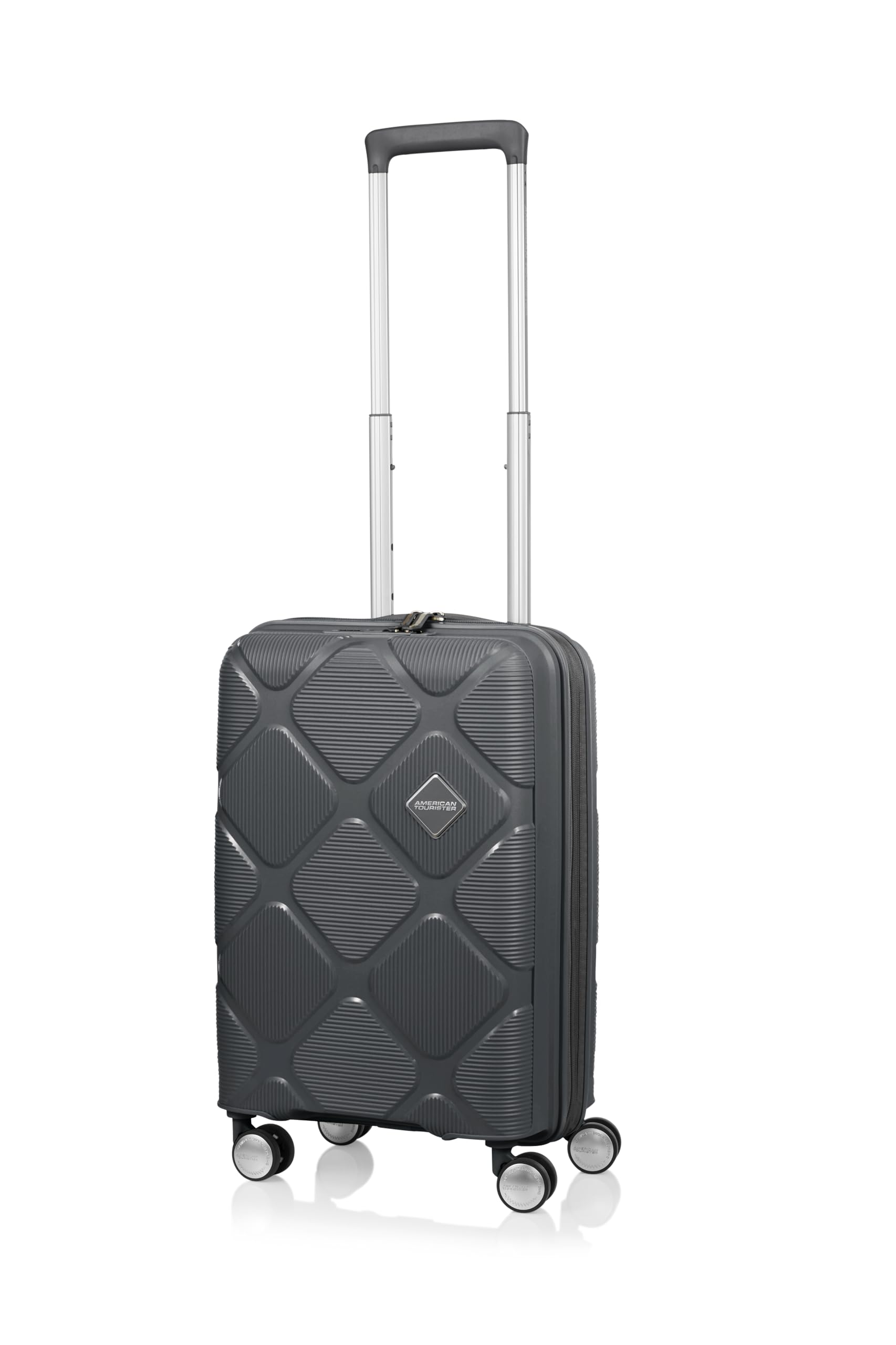 

Валіза Чохол INSTAGON Спінер Розширювана Дозволена TSA 55см Темно-сірий [American Tourister] 55/20 Ручна поклажа 35/42л 2.8кг темно-сірий
