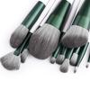 12 Green Cloud Makeup Brush Set Suitable for Beginners Easy To Apply Makeup Loose Powder Brush Foundation Brush Opposite Handle Beauty Tool