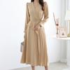 Morris Coming Home Women Draped Belted V Neck Long sleeVe Dress M2602op612a