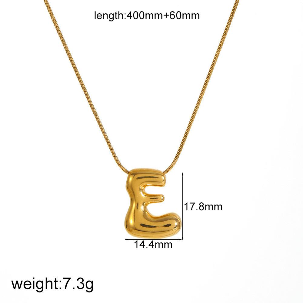 Personalized Gold Stainless Steel Letter Necklace With Diy Name Pendant For Men Women