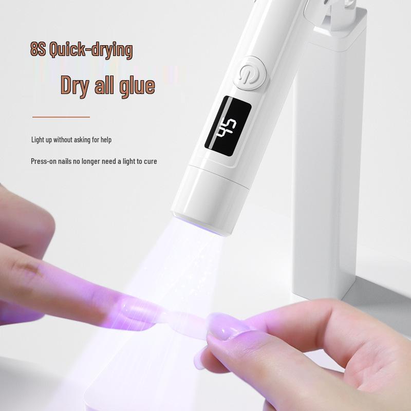 360° Rotating Portable Nail Light Stand for Manicure and Wearable Nail Pieces