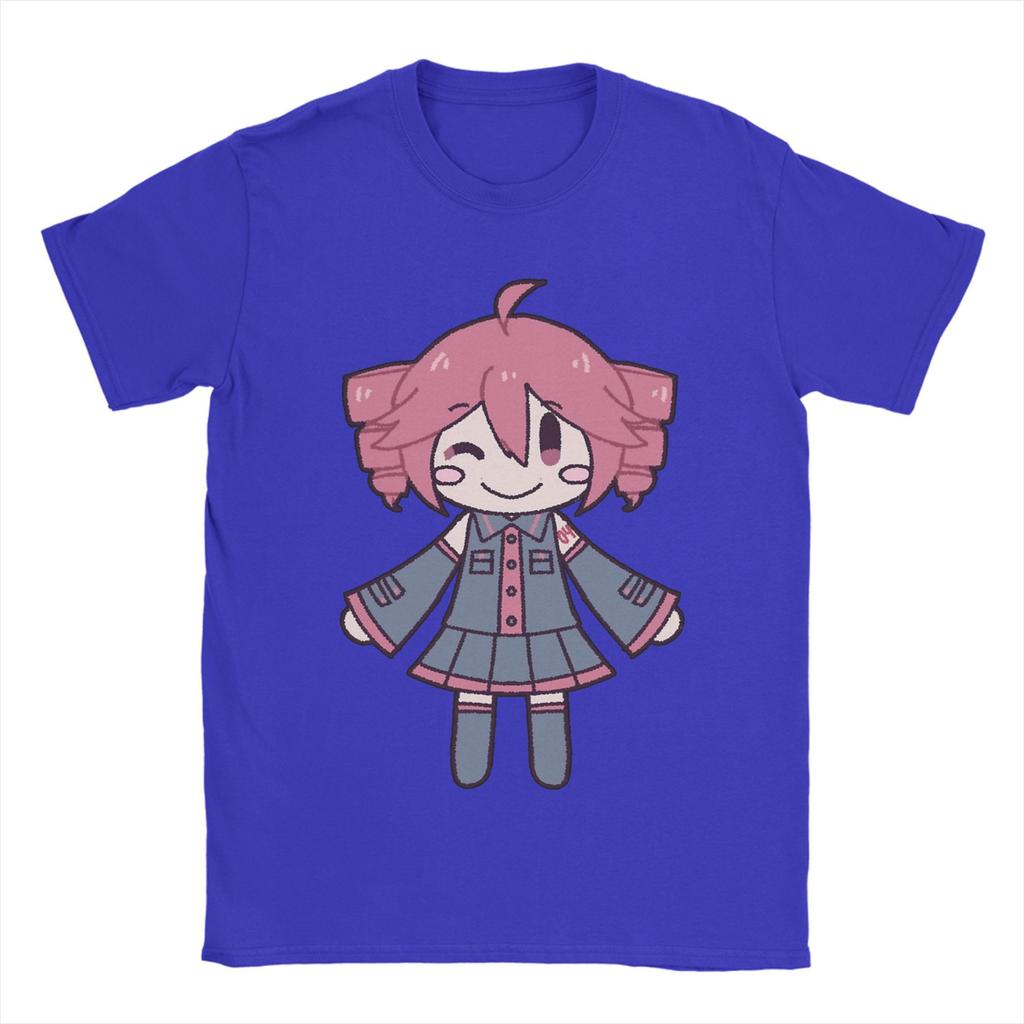 Novelty Kasane Teto Vocaloid Tshirts Unisex Round Neck Short Sleeve Tops  Cotton Summer Clothing