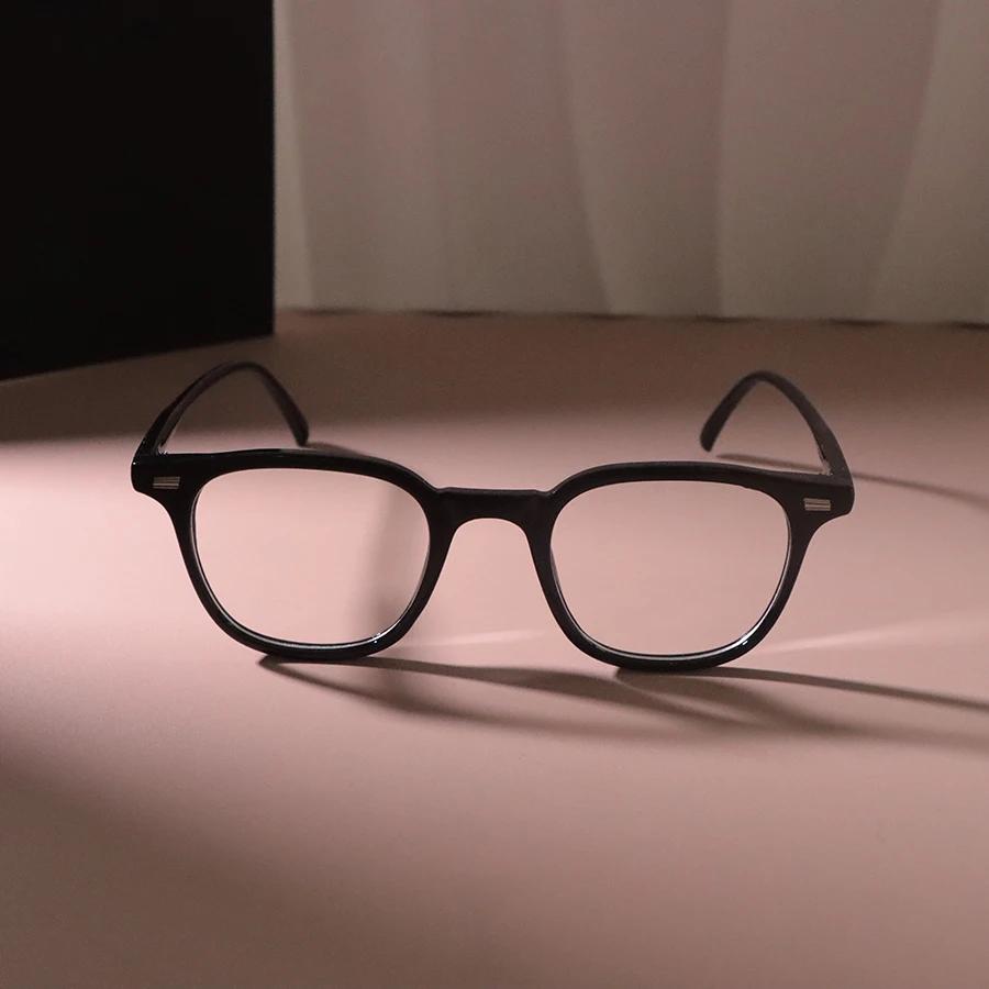 Stylish Retro Casual Transparent Lens Square Glasses Men Women Elegant Eyeglasses Frame Male Clear Lens