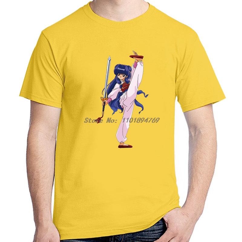 Fashion T Shirt For Unisex Ranma 1 2 Classic Graphic T Shirts Cotton Summer Oneck Short Sleeve Tshirt High Quality Unisexs Clothes