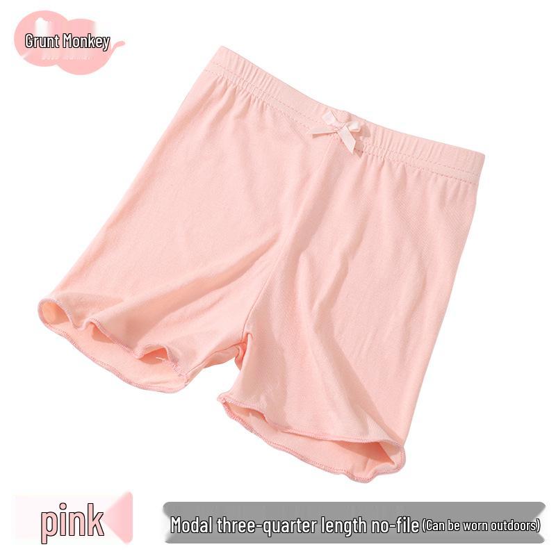 Girls' Summer Safety Shorts - Anti-Exposure, Thin Modal, Antibacterial Base Layer