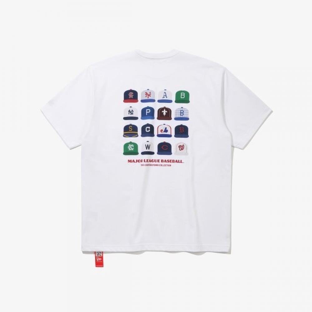 New Era Mlb Cap VinTage PosTer T shirT mulTi whiTe 15147552