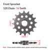 Motorcycle 520 Chain 16T Front Sprocket 40T Rear Sprocket 16 40 Teeth T For BMW G310GS G310R G310 G 310 GS R 2016 2017 2018-2026