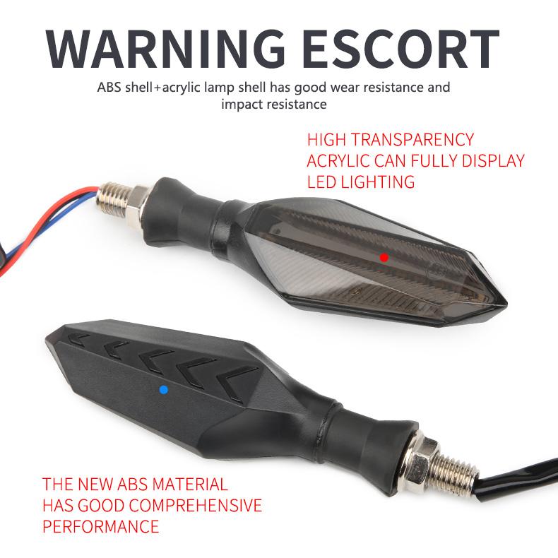 Hot Sale Motorbike Accessories Double-Sided Flowing Turn Signal 12V LED Flashing Indicator Light Motorcycle Winker Lamp