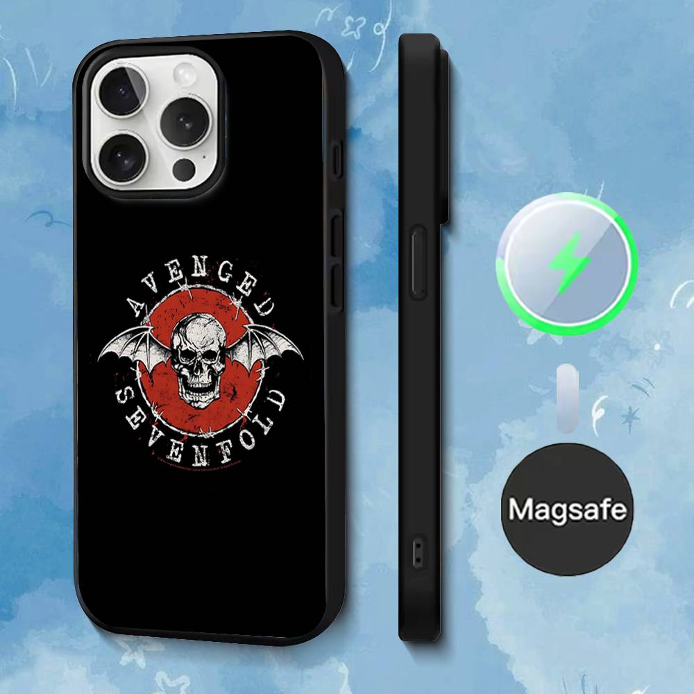 A-Avenged Sevenfold Phone Case For iPhone 17,16,15,14,13,12,11,Pro,Max,Plus,Mini,SE4,E Magnetic Magsafe Wireless Charging