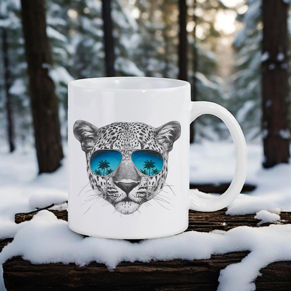 

Милая кружка для кофе с животными, дизайн льва и панды, керамическая чашка для детей и взрослых, для дома, кухни, школы, офиса, для ежедневного использования, необычная посуда для напитков 330ml