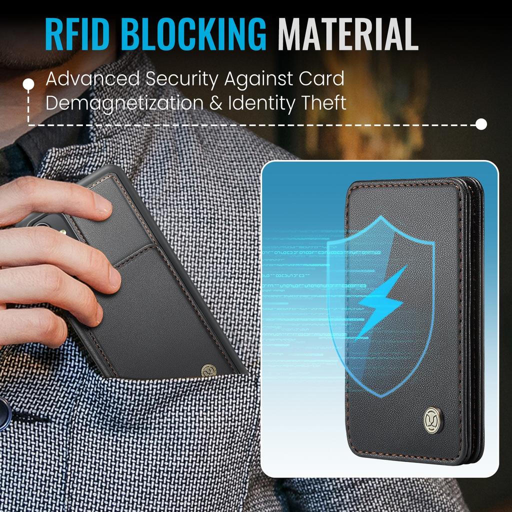 JEEHOOD J05 For Samsung Galaxy A54 5G Case Leather Mobile Cover with Detachable Magnetic Card Bag