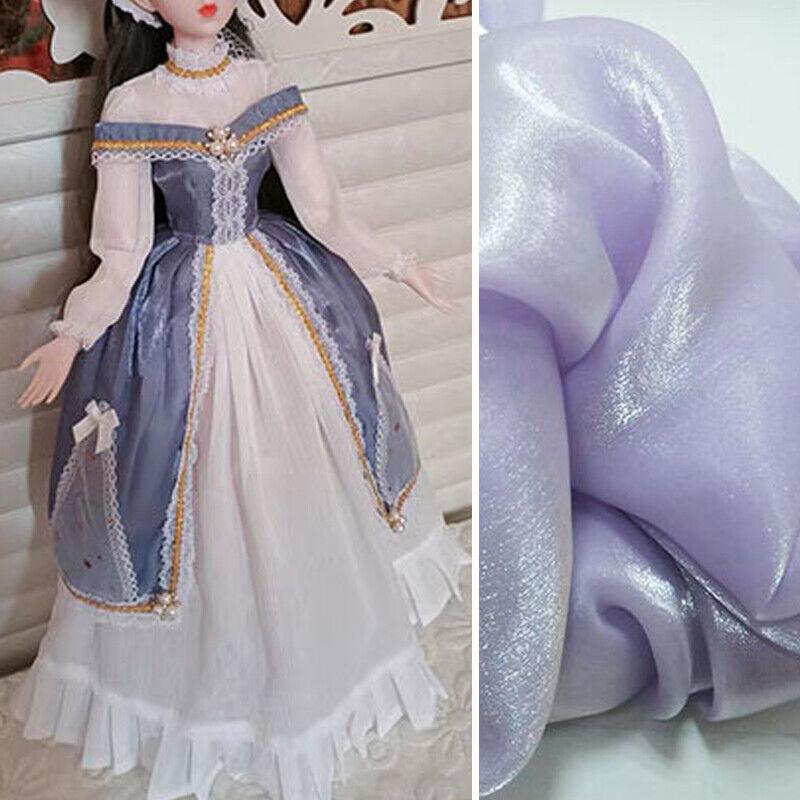 100x150cm Colorful Satin Organza Fabric Yarn Organza Hanfu Wedding Dress DIY Sewing Fabric Faux Silk Material Clothing Supplies