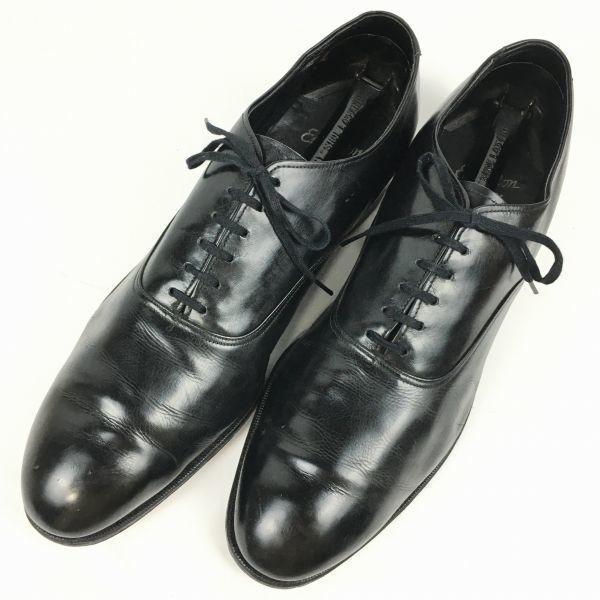 60s-70s? Vintage Edgerton Plain Toe Business Shoes Black Size 8 26.0 Men's(USED)