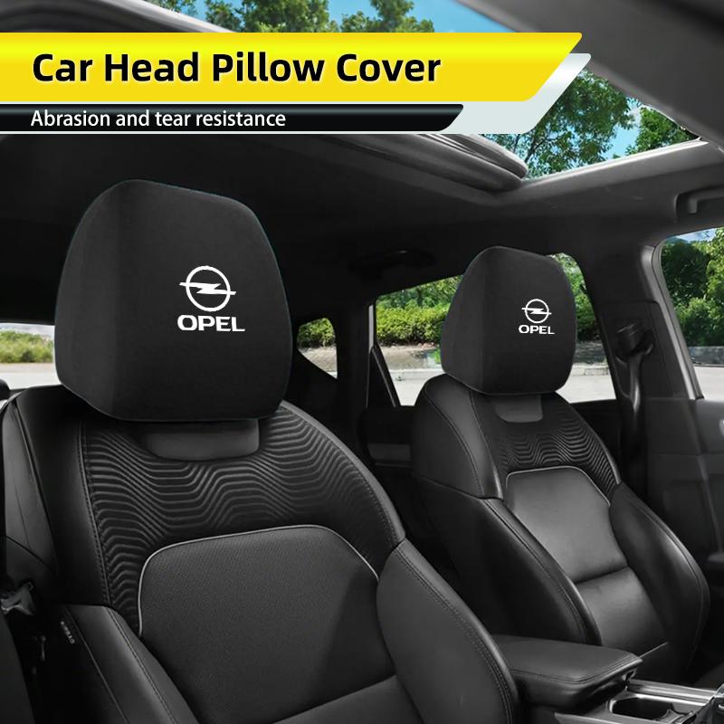 Universal Car Seat Headrest Cover Protective Cover Accessories For Opel Corsa Astra Insignia Vectra Zafira Meriva Mokka