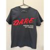 DARE Keeping Kids Off Drugs Graphic T-Shirt M Black Red Cotton Retro Nostalgic