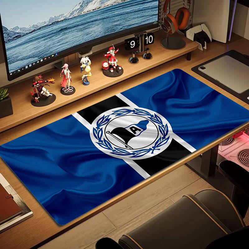 DSC Arminia Bielefeld Large Size Mouse Pad Large Gaming Table Cushion Non-slip Laptop Tablet Big Mousepad XXL Mat Mini PC Playmat With Lock edge