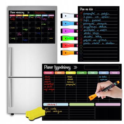 Magnetic Planner for the Fridge 3-in-1 Set: Monthly, Weekly, Daily