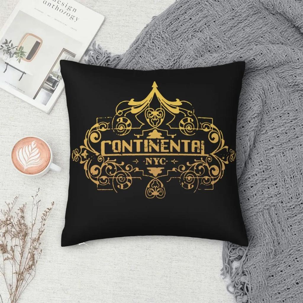 The Continental Hotel Pillowcase Soft Polyester Cushion Cover Decorations John Wick Throw Pillow Case Cover Chair 40X40cm