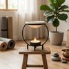 Iron Aromatherapy Candle Holder Portable Fragrance Burner Modern Aromatherapy Lamp  Yoga Practice