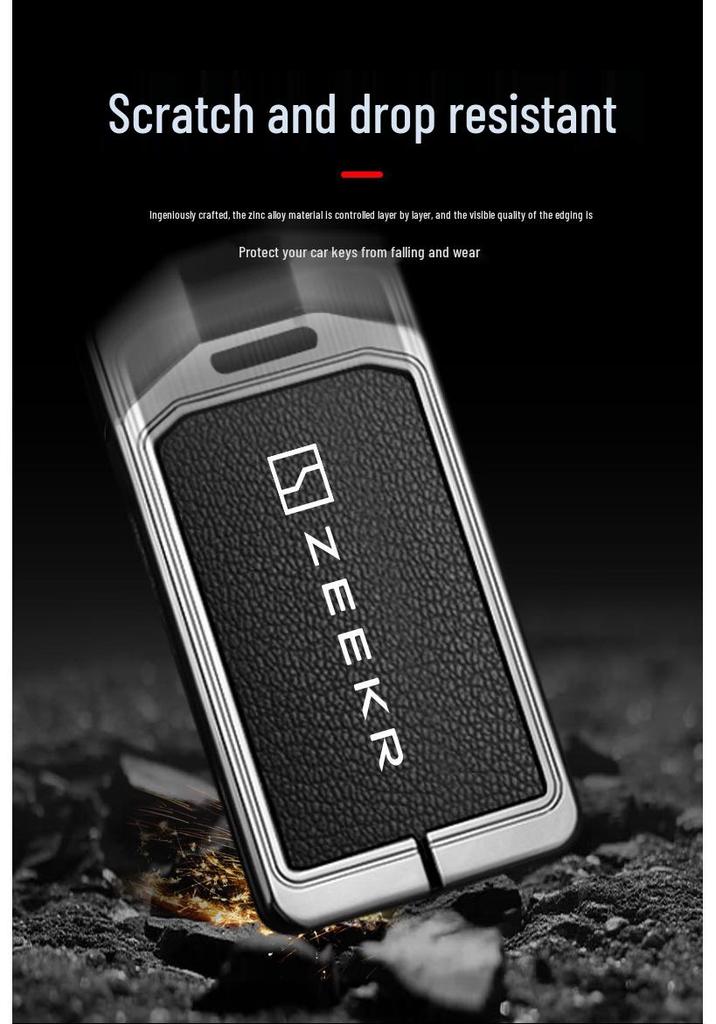 Zeekr NFC Sleuteletui voor Modellen 001, 9X, 7X, 007GT, 009 - Unisex Etui Shell met Gesp