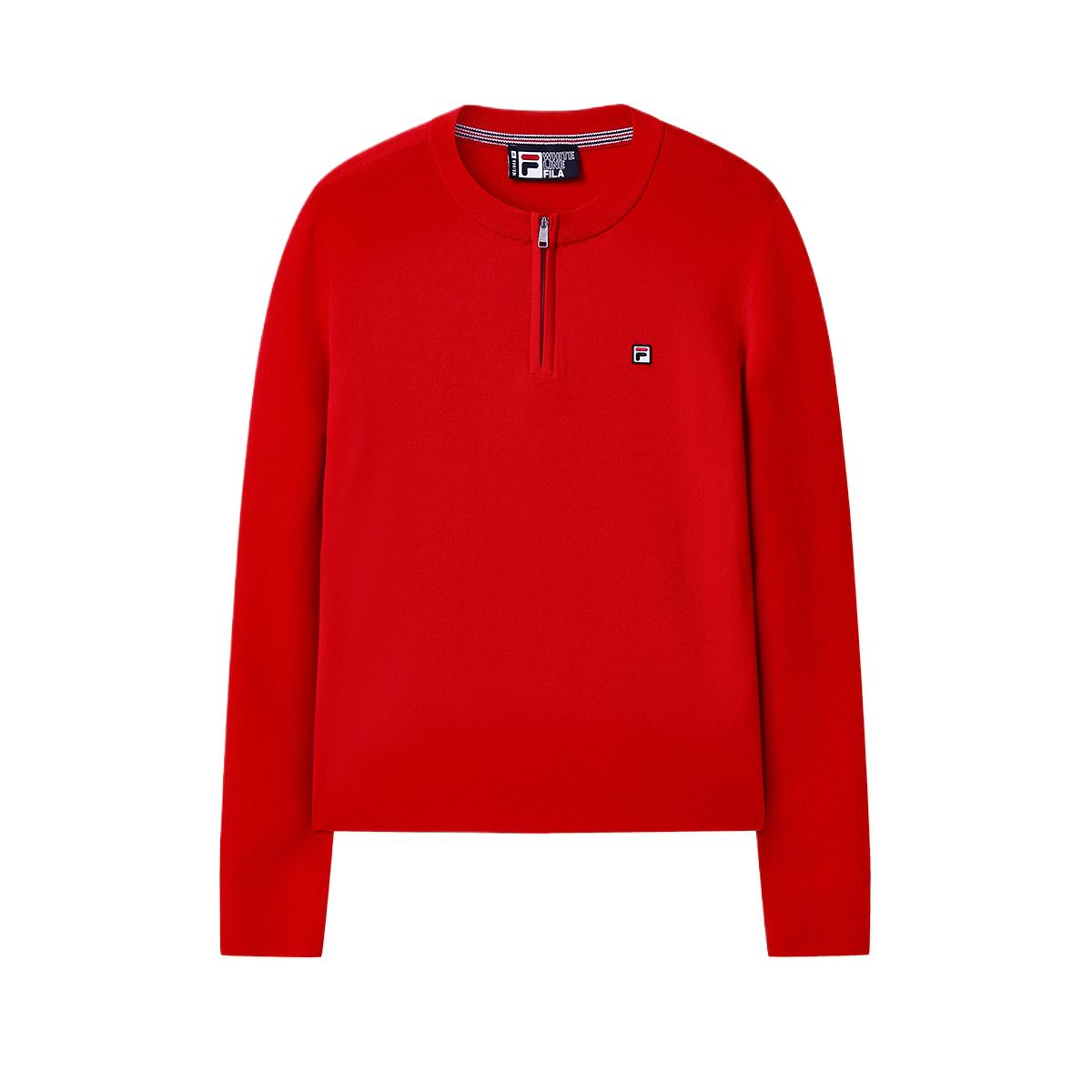 

Fila Пуловер с длинным рукавом Heritage Простой облегающий вязаный свитер Женские топы F11W548418FRD XS