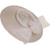 HIMESPORT Straw Cocktail Fascinators Hat for Women Ladies Wide Brim Church Wedding Bride Derby Tea Party Hats with Mesh Bow
