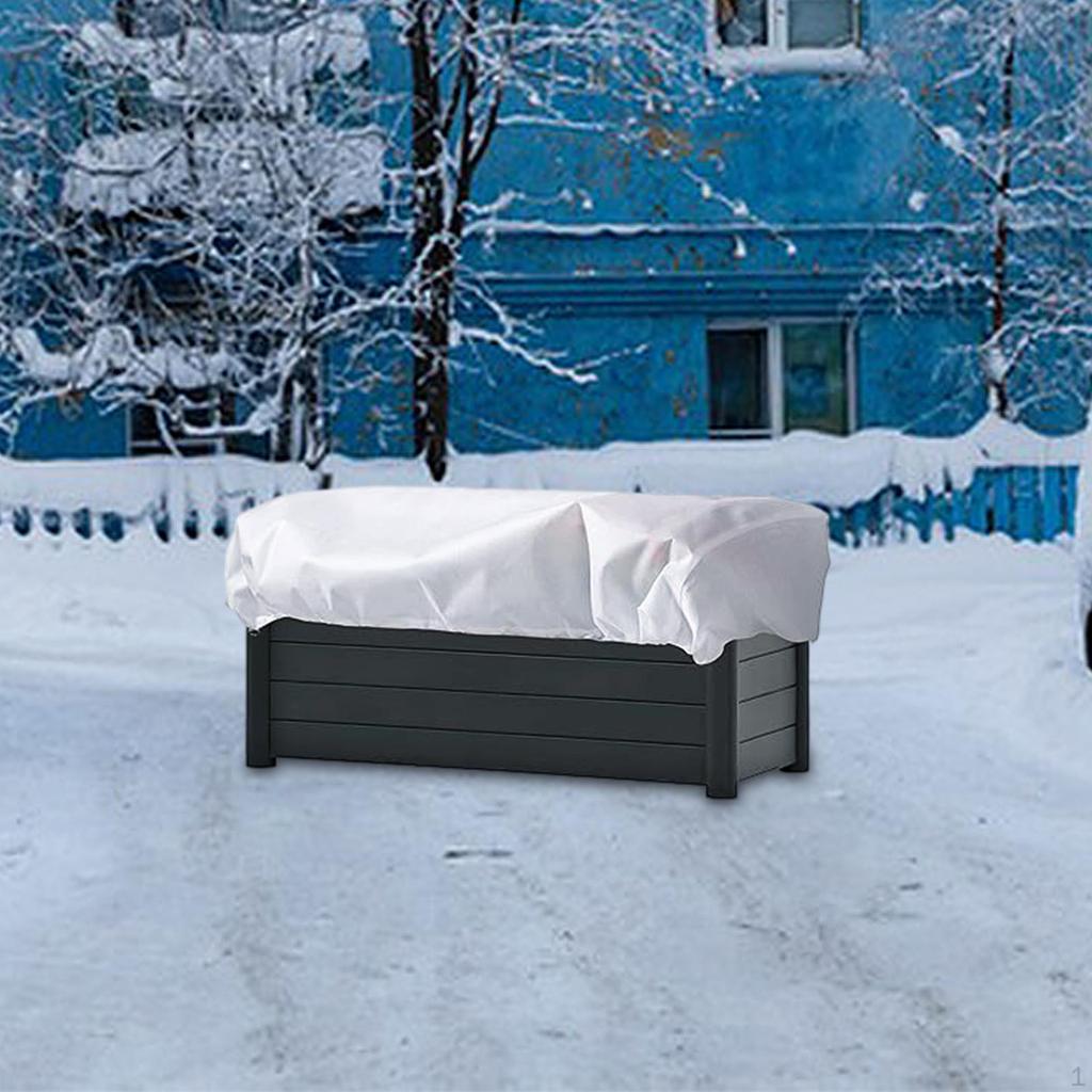 Rectangular Plant Cover Balcony Planter Box Dustproof Freeze Protection Frost Bag for Winter