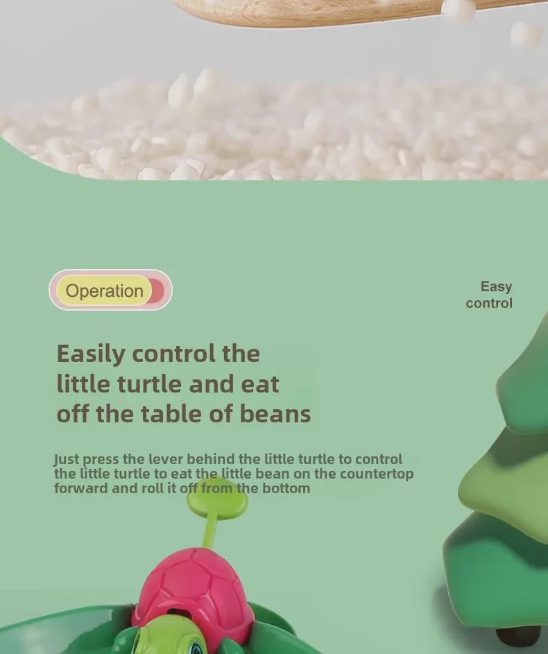Children's Turtle Bean Eating Game - Interactive Parent-Child Educational Toy for Multiplayer Fun