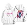 Unisex Printed Long Sleeve Pullover Hoodie Lightweight for Men and Women