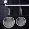 Stainless Steel Kitchenware Skimmer Strainer, Fine Mesh Slotted Spoon with Cooking Utensil for Noodles Long Handle, Rustproof Kitchen Tool Frying