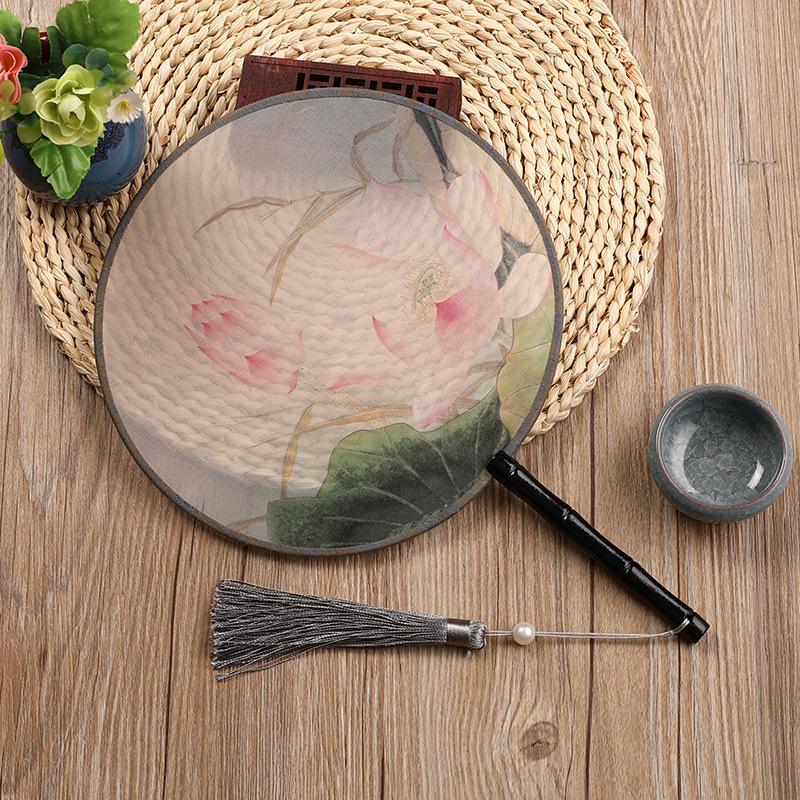 Translucent Ancient Style Fan with Bamboo Handle and Chinese Style Fan