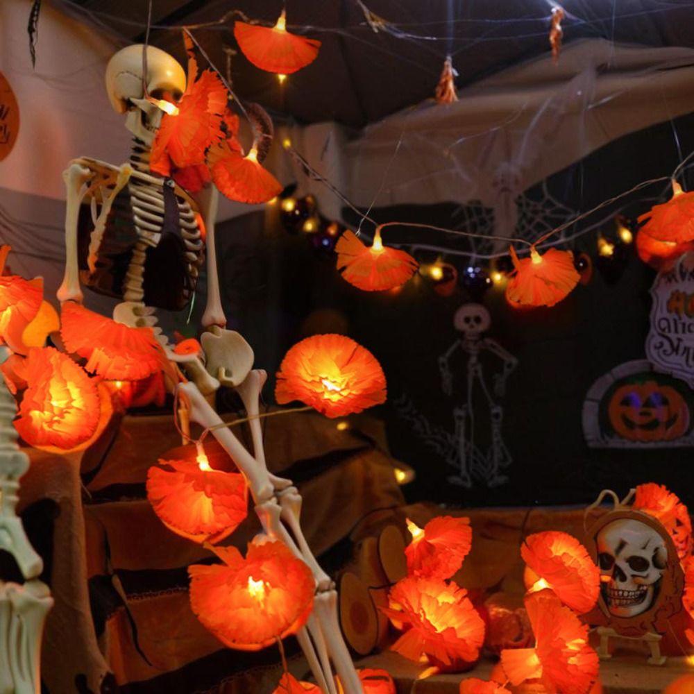 Mexican Style Artificial Flowers String Lights Warm Light Holiday Decorative Lamp  Garden Party
