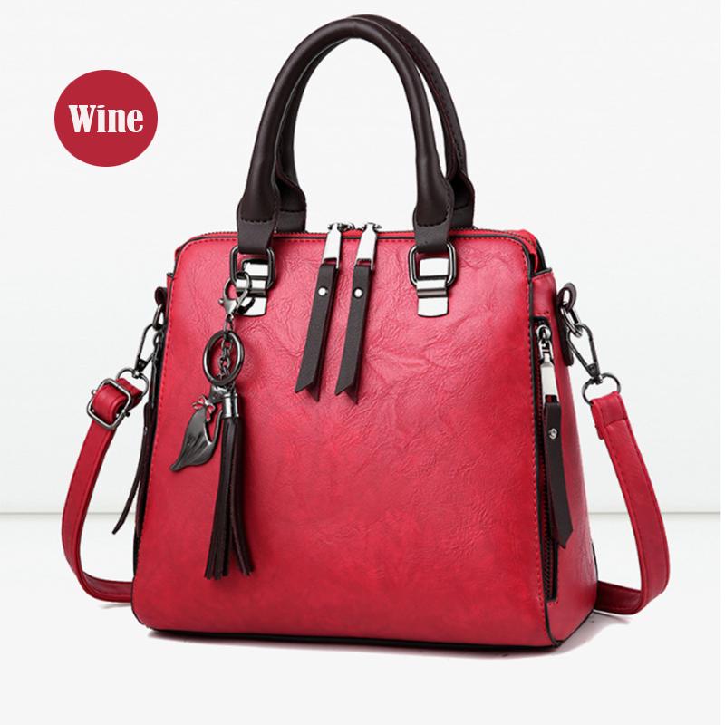 SCIONE Retro Handtasche Damen Tasche Schulter Messenger Bag Mode Tasche mittleren Alters