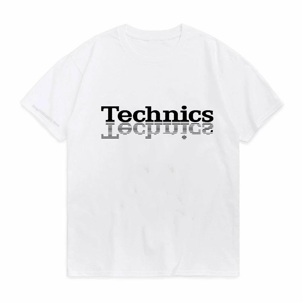 Technics DJ Plattenspieler Musikhaus Techno Elektronisch Hip Hop T-Shirt Sommer Mode Lässig Street Music T-Shirts Locker Rundhals T-Shirts
